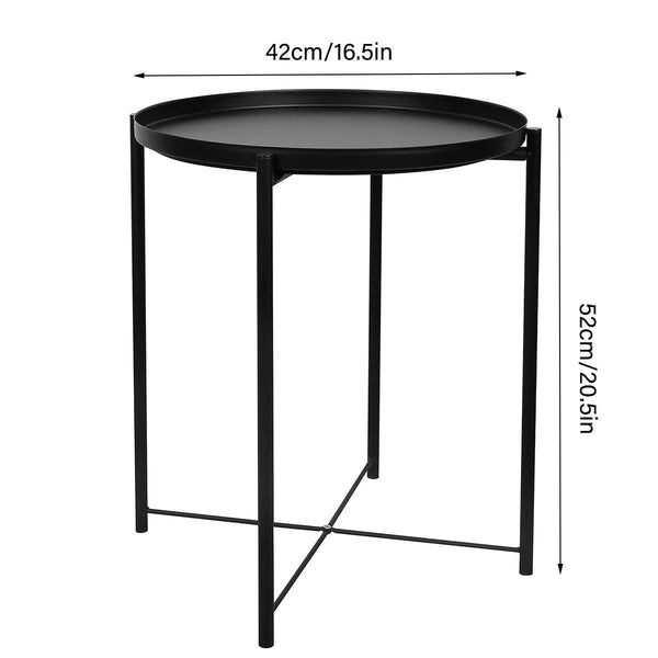 Small Coffee Table Simple Tray Mini Round Compact Side Living Room Coffee Tables