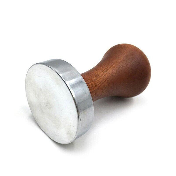 51Mm Coffee Tamper Aluminum Alloy Base Wooden Handle For Espresso Machine Coffee Tea & Espresso Parts