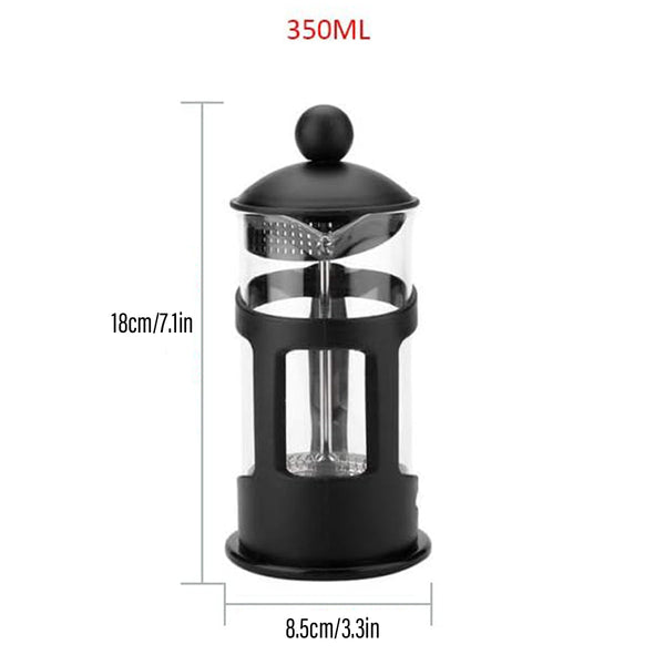 350Ml French Press Coffee Maker Hand Press Tea Brewer With Filter Espresso & Cappuccino Machines