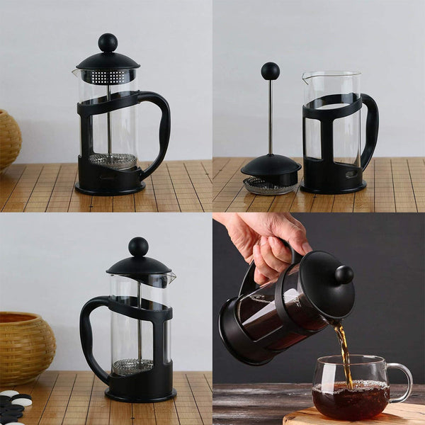 350Ml French Press Coffee Maker Hand Press Tea Brewer With Filter Espresso & Cappuccino Machines
