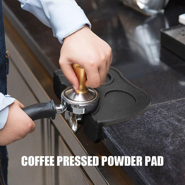 Double Slot Silicone Coffee Tamper Mat | Non Slip Corner Tamping Pad 21A15a4cm Coffee Tea & Espresso Parts