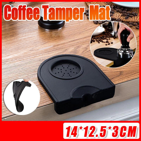 Silicone Coffee Tamper Mat Non Slip Corner Tamping Pad For Espresso Station 14X12.5Cm Coffee Tea & Espresso Parts