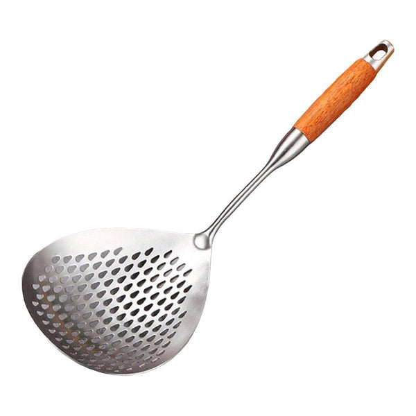 304 Stainless Steel Kitchen Colander Long Handle Noodle Dumpling Strainer Spoon Colanders Strainers & Sifters