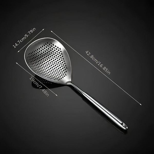 304 Stainless Steel Kitchen Colander Long Handle Noodle Dumpling Strainer Spoon Colanders Strainers & Sifters