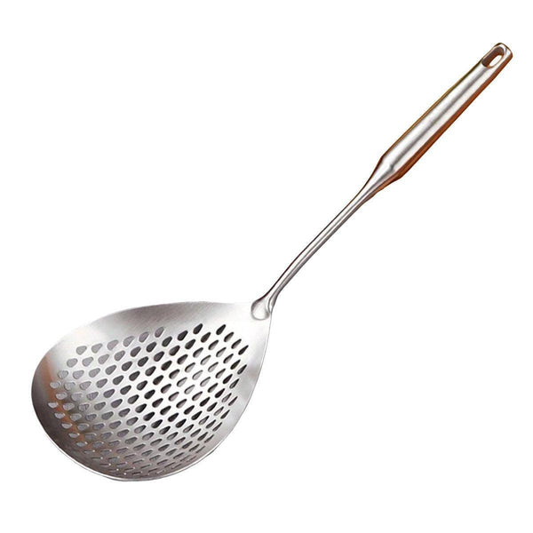 304 Stainless Steel Kitchen Colander Long Handle Noodle Dumpling Strainer Spoon Colanders Strainers & Sifters