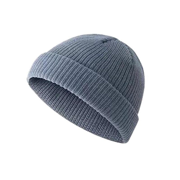 Men Women Mini Fisherman Beanie Winter Spring Hat Soft Knitted Docker Skull Cap Hats & Headwear