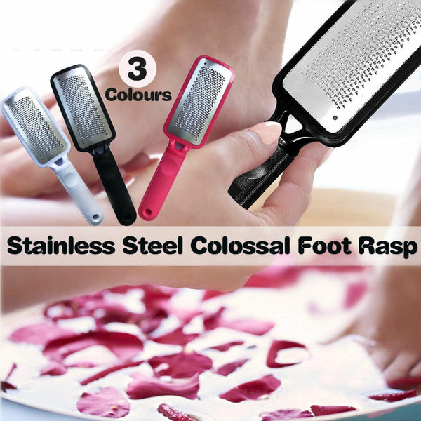 Stainless Steel Foot File Scraper Grater Pedicure Rasp Callus Remover Tool Black Electric Files & Tools