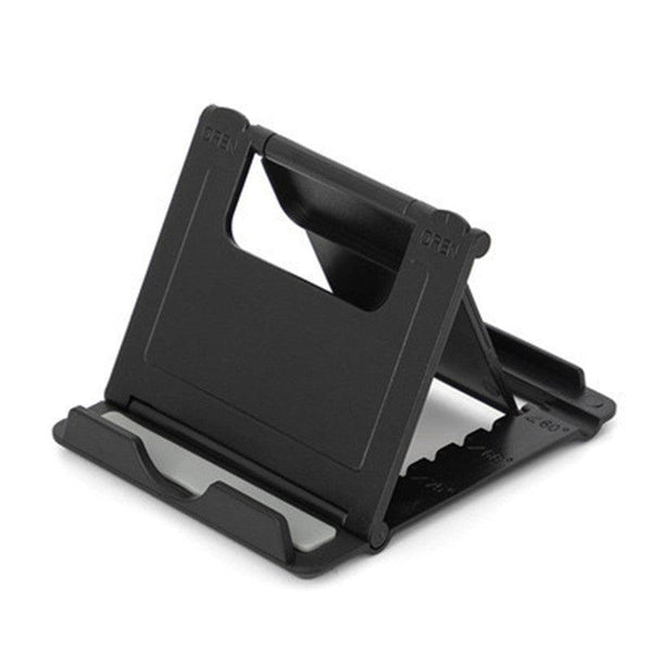 Universal Foldable Tablet And Phone Stand Adjustable Portable Desk Holder Black Mounts Stands & Holders