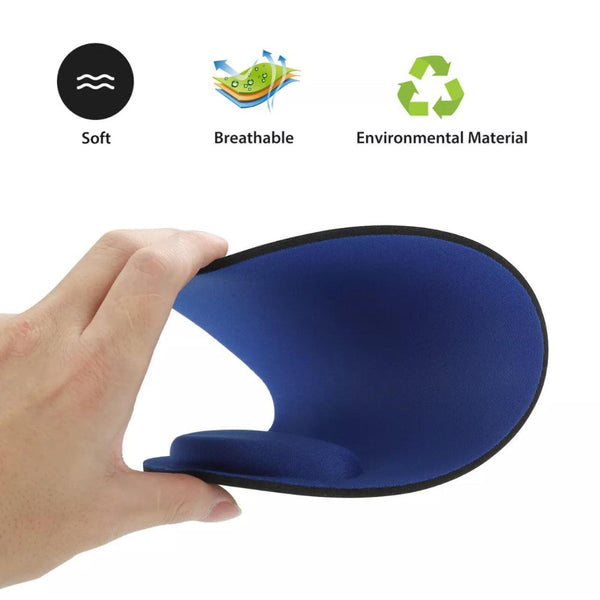 Comfort Mouse Pad With Built In Wrist Support Non Slip Ergonomic Mice Mat Black Mouse Pads & Wrist Rests