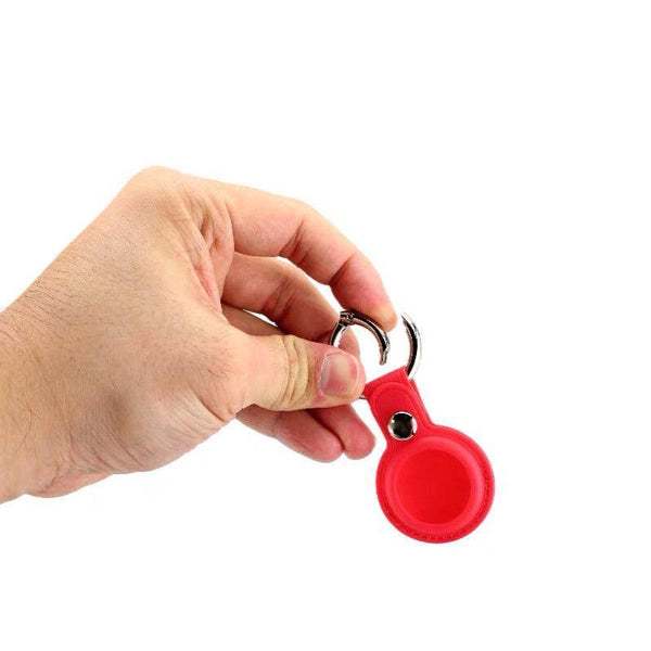 For Apple Airtag Leather Case Cover Tag Keychain Holder Sleeve Shell Tracker Gps