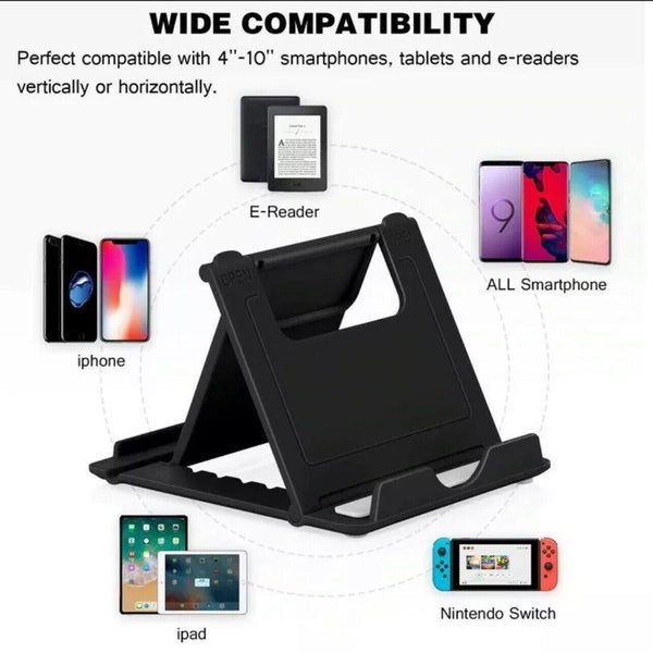 Universal Foldable Tablet And Phone Stand Adjustable Portable Desk Holder Blue Mounts Stands & Holders