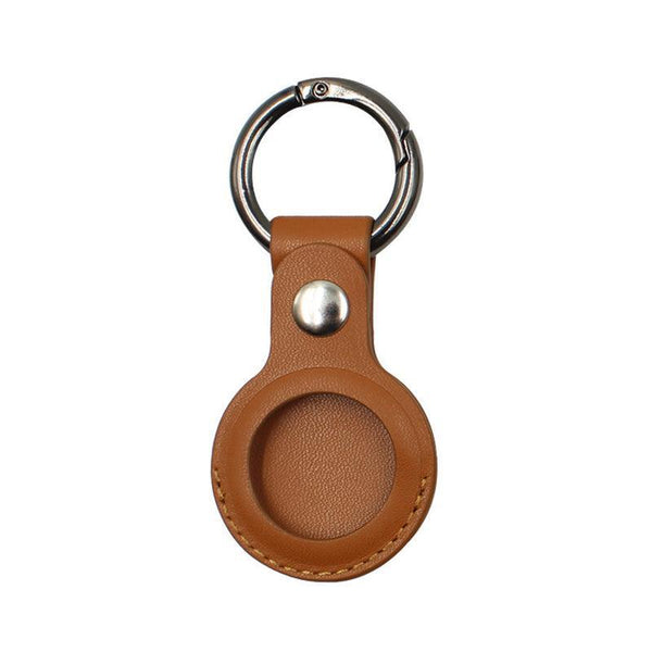 For Apple Airtag Leather Case Cover Tag Keychain Holder Sleeve Shell Tracker Red Gps