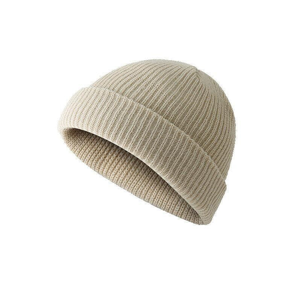Men Women Mini Fisherman Beanie Winter Spring Hat Soft Knitted Docker Skull Cap Hats & Headwear