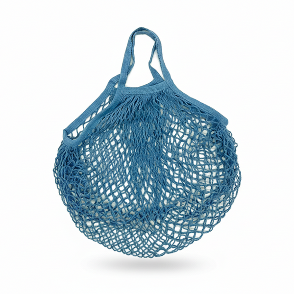 Reusable Mesh Net Shopping Bag String Tote Grocery Fruit Vegetable Storage Dark Blue Reusable Shopping Bags
