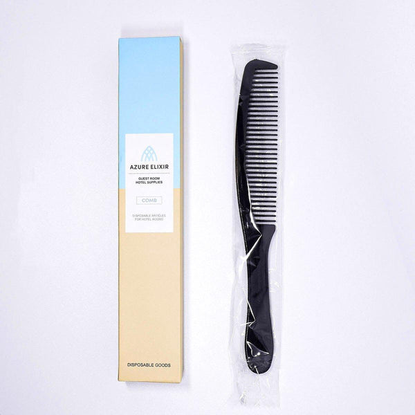 50Pcs Individually Wrapped Combs For Hotel Guesthouse And Restaurant Bathroom Black Brushes & Combs