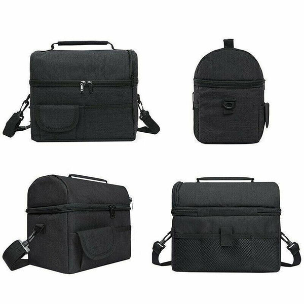 Insulated Lunch Bag Box Tote Cooler For Women Men Hot Cold Food Thermal Wine Red Lunchboxes