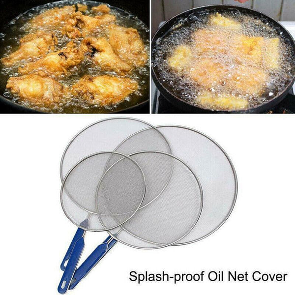 4Size Anti Splatter Guard Oil Net Splash Cover Pan Screen Kitchen Cooking Frying 21Cm Kitchen Splashbacks