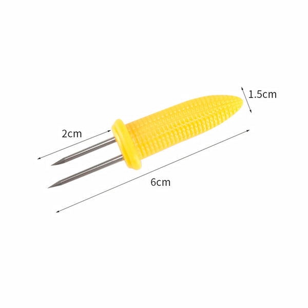 Bbq Corn Holders Set Of 10 Reusable Stainless Steel Skewers For Kitchen And Grill Barbecue Accessories