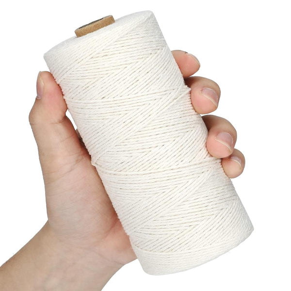 Cotton Rope Macrame Cord Diy Craft Tapestry Binding Decorative String 6Mm X 100M Crafting Tools