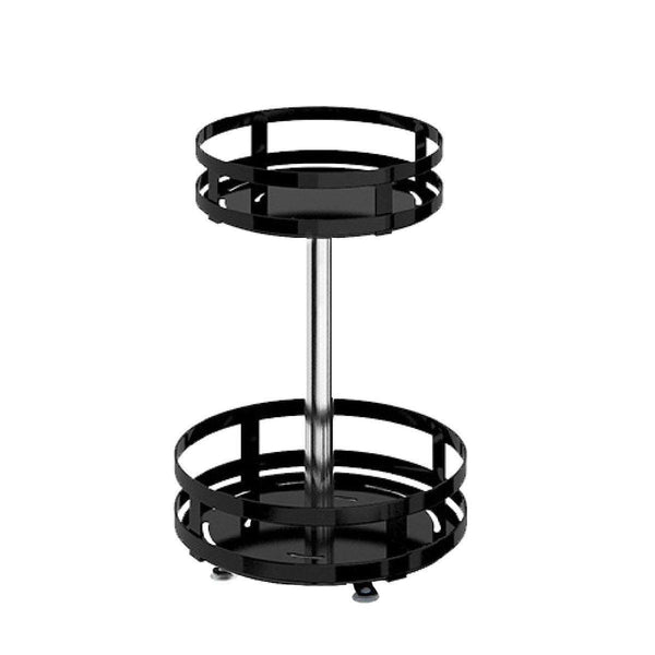 Kitchen Rotating Spice Rack Triple Layer Countertop Organizer Storage Shelf Double Spice Jars & Racks