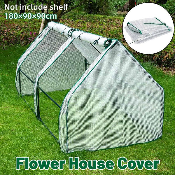Greenhouse Cover Transparent Grid Garden Conservatory Plant Protection Tent Greenhouses