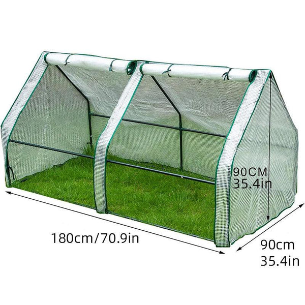 Greenhouse Cover Transparent Grid Garden Conservatory Plant Protection Tent Greenhouses