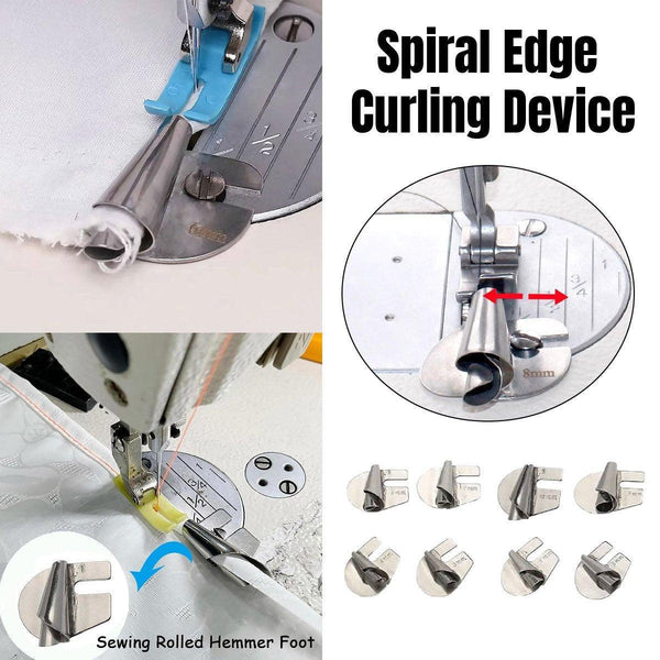 Household Sewing Machine Attachment Spiral Flanger Towel Fabric Puller Tool Sewing Machines