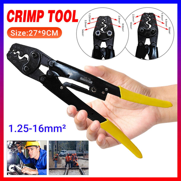 1.25 16Mm Wire Crimper Cable Plier Terminal Anderson Plug Lug Crimping Tool Hand Crimpers & Strippers