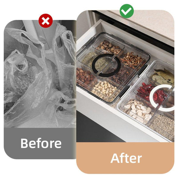 Household Kitchen Refrigerator Storage Box Food Organizer Fresh Keeper White Food Storage Containers