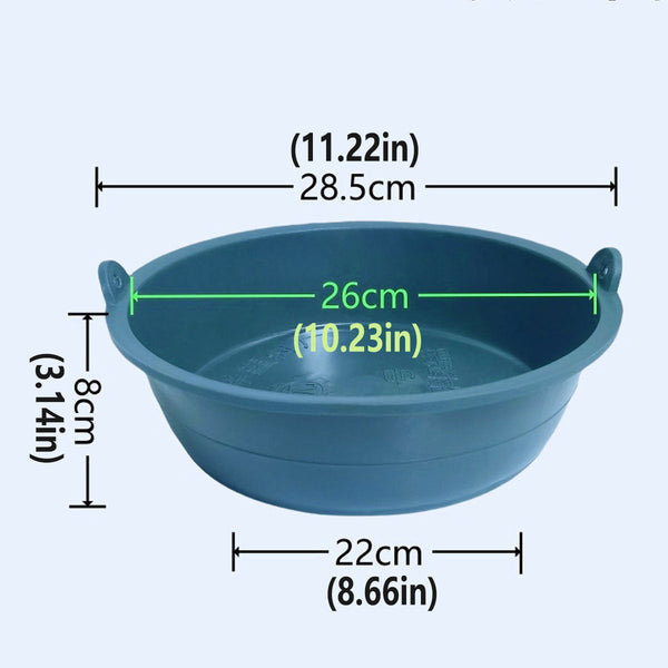 Chicken Feeding Basin 6Pcs Plastic Breeding Trough Bowl Farm Feeder Container Small Animal Supplies