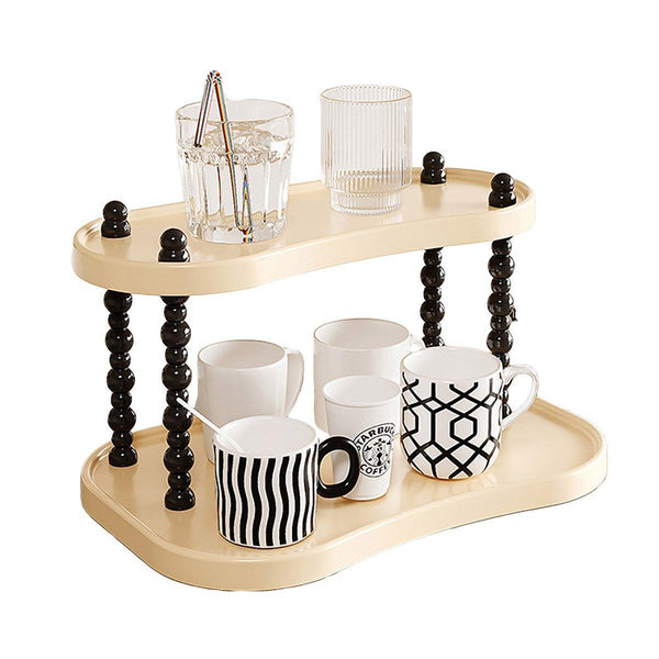 Cup Rack Mug Display Shelf Kitchen Organizer Bar Holder Storage Stand 2 Layer Other Kitchen Storage