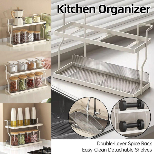 2 Tier Shelf Kitchen Storage Rack Organizer For Home And Countertop Organization Other Kitchen Storage