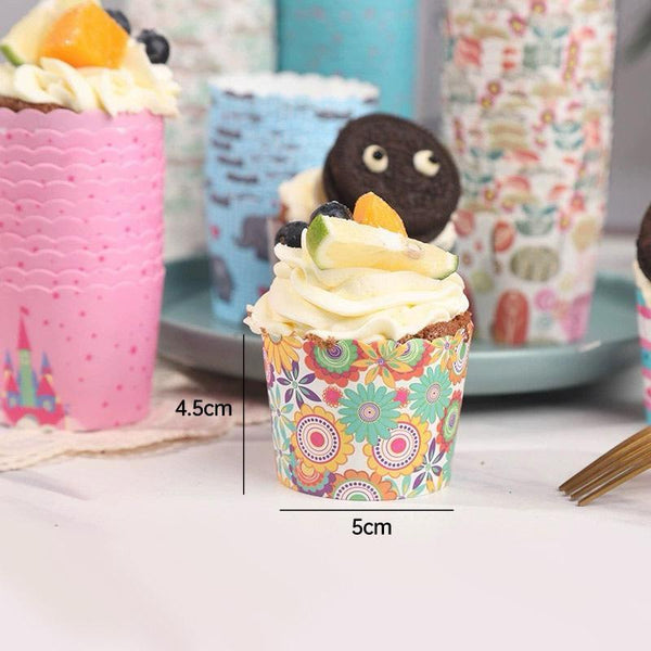 500Pcs Colorful Cupcake Muffin Baking Cups Greaseproof Nonstick Paper Liners Lsftn Baking Cups & Cases