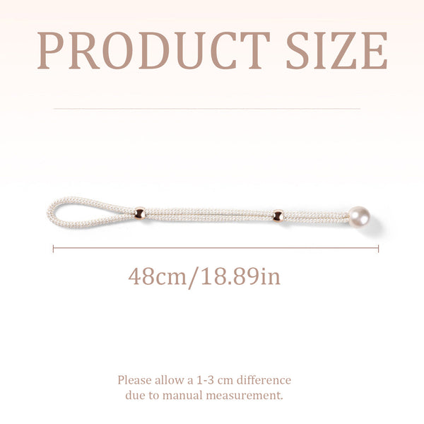 Curtain Tiebacks Pearl Strap Set 3 Pairs Decorative Buckle Holder Rings Hooks White Other Curtains & Accessories