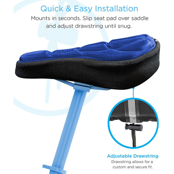 Thick Silicone Bike Seat Cover Comfort Gel Cycling Bicycle Saddle Cushion Pad Set Of 4 Colours Saddle Covers & Seat Covers