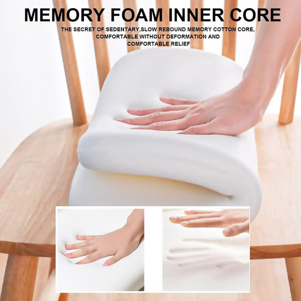 Seat Cushion Memory Foam Office Chair Pad Bottom Support For Stool Dining Grey Cushions & Decorative Pillows