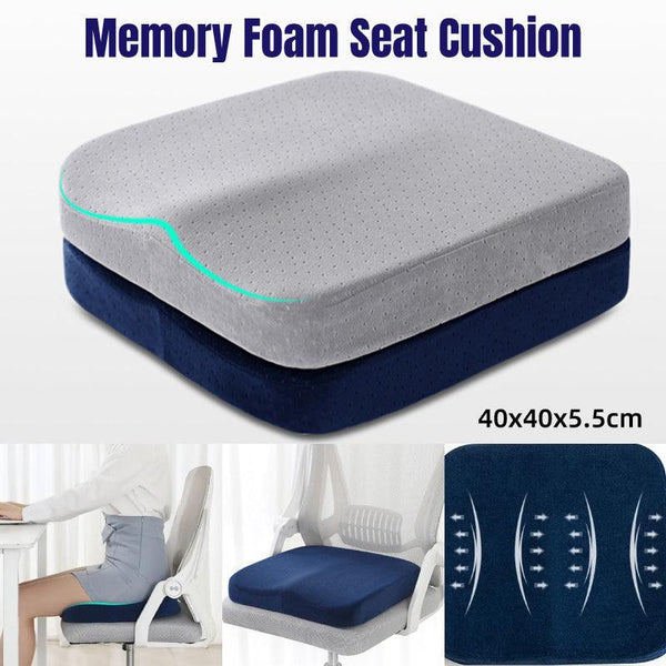Square Seat Cushion Office Car Chair Comfort Support For Long Sitting Seat & Posture Cushions