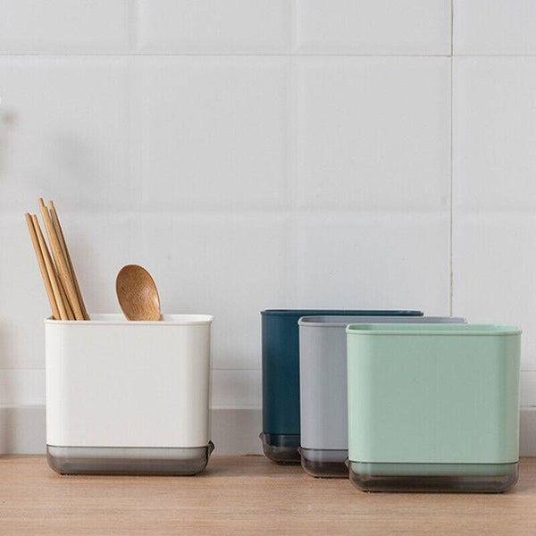 Cutlery Drainer Basket Multifunctional Storage Holder Box Spoon Rack Blue Racks & Holders