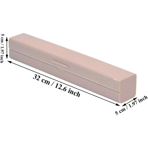 Plastic Food Wrap Dispenser Cutter Foil Cling Film Storage Holder Box Kitchen Pink Cling Film Foil & Food Wraps