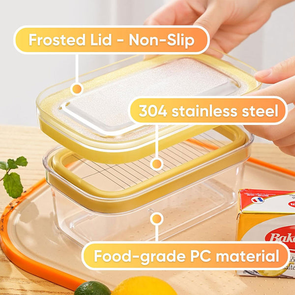 With Lid Butter Cutting Box Slicers Case Cheese Dish Peelers & Slicers