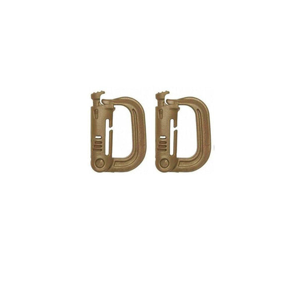 2/5Pcs Outdoor D Ring Buckle For Backpack Mountaineering Hiking Camping Clip 2Pcs Black Climbing Holds