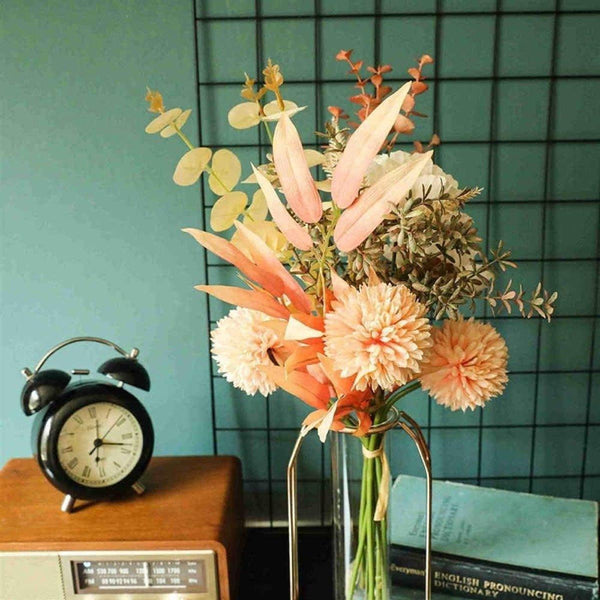 Home Decor Fake Flower Bouquet Artificial Flowers Living Room Wedding Decoration Artificial Plants