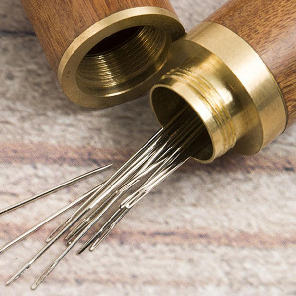 Stainless Steel Self Threading Needles Opening Sewing Darning 12/24 Pcs 12Pcs Hand Sewing Needles