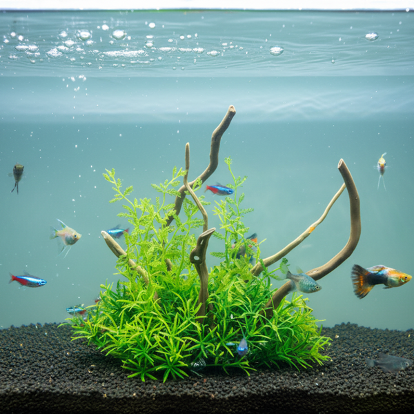 Aquarium Landscaping Decoration Artificial Wood And Plants Fish Tank Ornament Cm1902 Green Aquariums