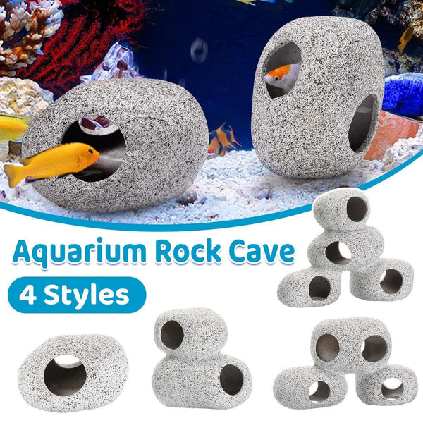 Clay Pot Aquarium Decoration Shrimp House Cichlid Breeding Tank Fish Nest Nine Holes Aquariums