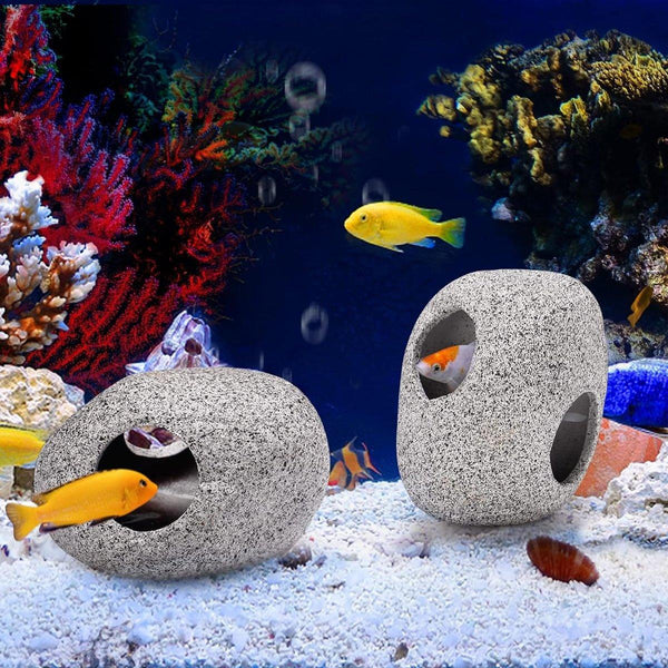 Clay Pot Aquarium Decoration Shrimp House Cichlid Breeding Tank Fish Nest Nine Holes Aquariums