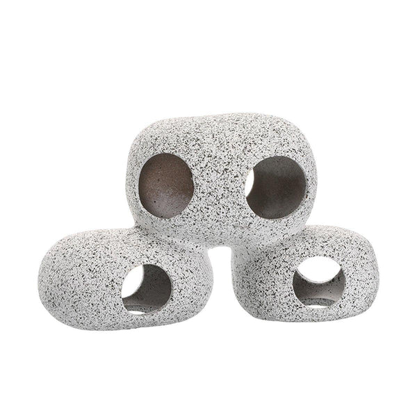 Clay Pot Aquarium Decoration Shrimp House Cichlid Breeding Tank Fish Nest Nine Holes Aquariums