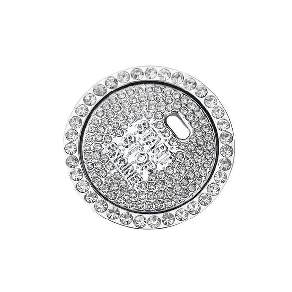Bling Crystal Ring For Car One Key Engine Start Stop Decoration Button Pink Switches & Controls