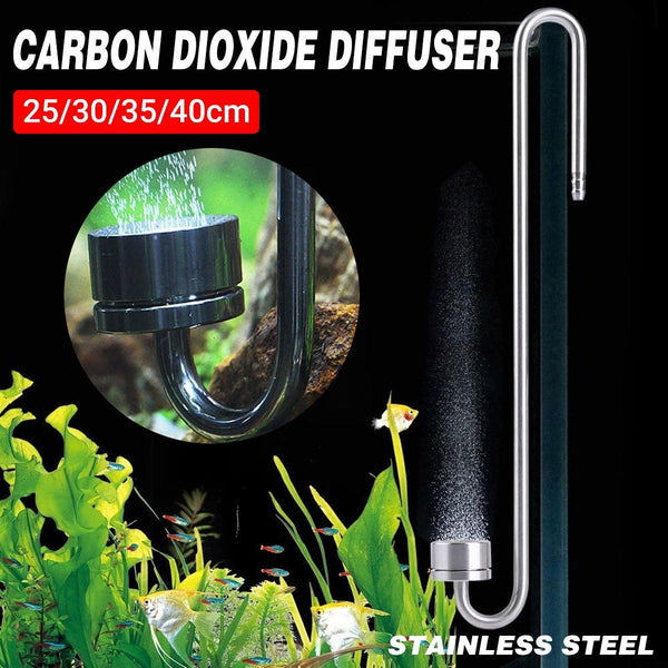 Stainless Steel Aquarium Co2 Diffuser Carbon Dioxide Atomizer Grass Tank Bubbler 40Cm Aquariums