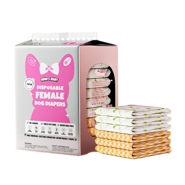 Disposable Female Dog Diapers Leakproof Breathable With Colour Indicator Size 26 46Cm Dog Clothing & Shoes